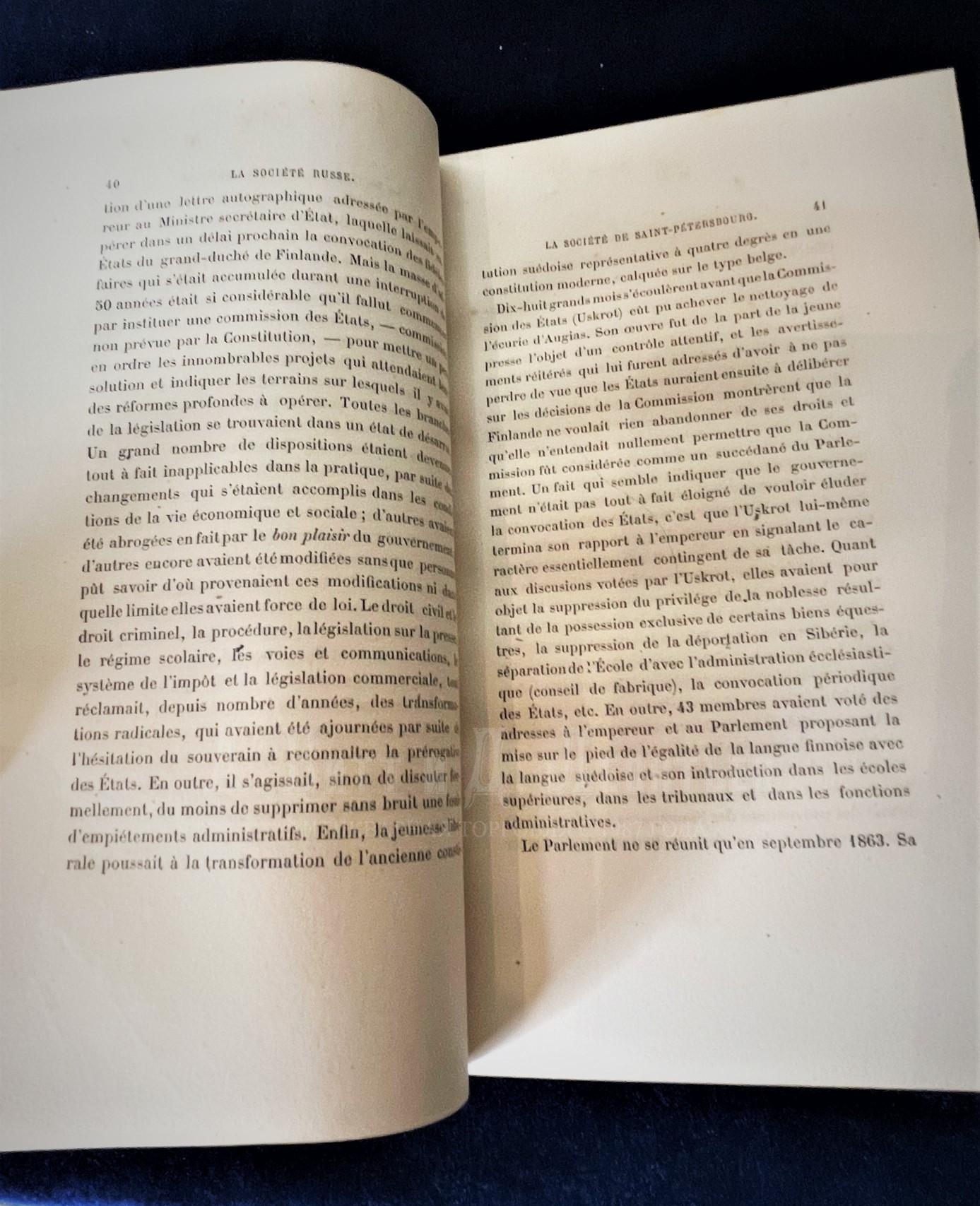 Антикварная книга Русское общество глазами одного русского 1877